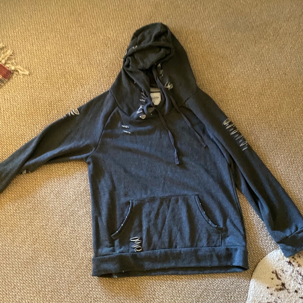 Distressed hoodie